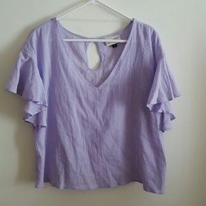 Universal Thread Flutter sleeve blouse NEVER WORN